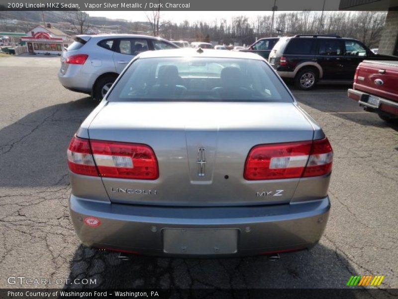 Vapor Silver Metallic / Dark Charcoal 2009 Lincoln MKZ Sedan