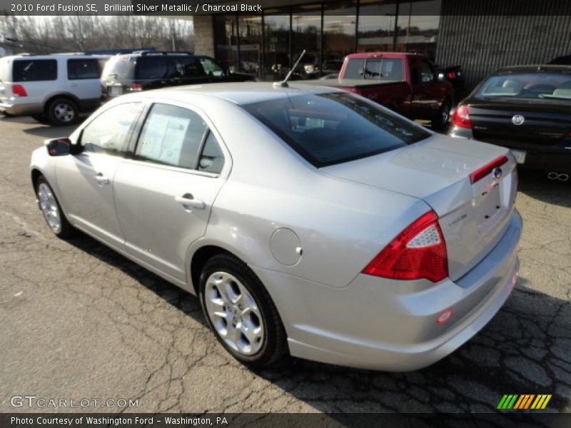 Brilliant Silver Metallic / Charcoal Black 2010 Ford Fusion SE