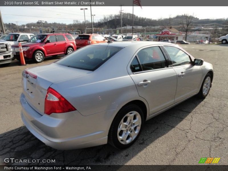 Brilliant Silver Metallic / Charcoal Black 2010 Ford Fusion SE