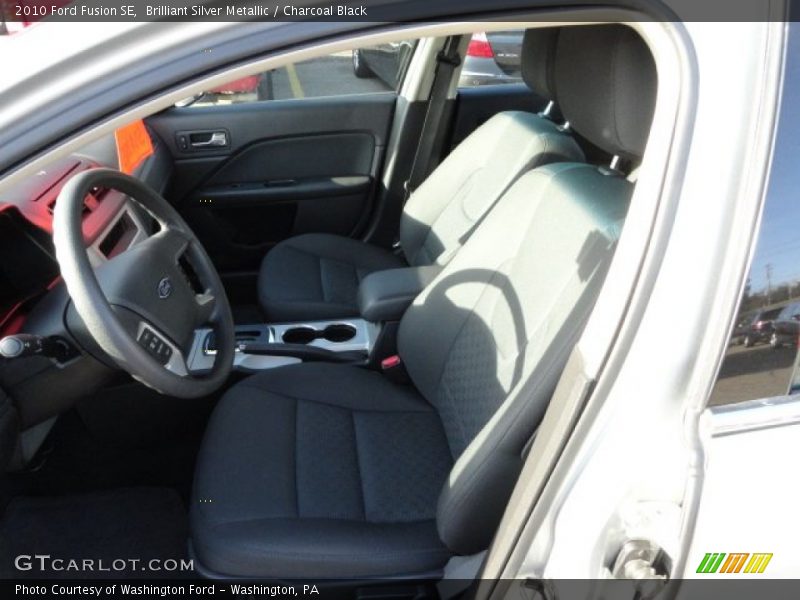 Brilliant Silver Metallic / Charcoal Black 2010 Ford Fusion SE