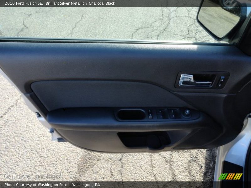 Brilliant Silver Metallic / Charcoal Black 2010 Ford Fusion SE