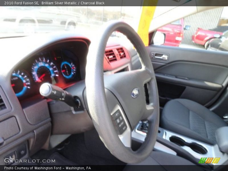 Brilliant Silver Metallic / Charcoal Black 2010 Ford Fusion SE