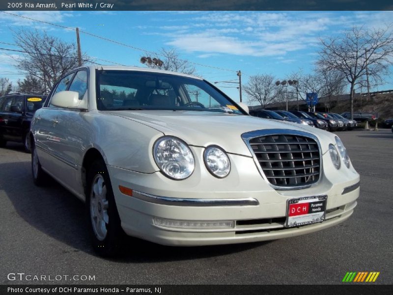 Pearl White / Gray 2005 Kia Amanti
