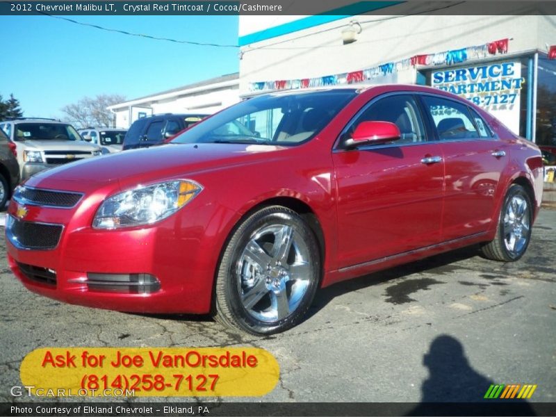 Crystal Red Tintcoat / Cocoa/Cashmere 2012 Chevrolet Malibu LT