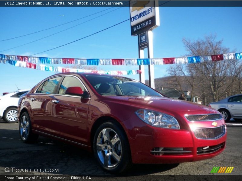 Crystal Red Tintcoat / Cocoa/Cashmere 2012 Chevrolet Malibu LT