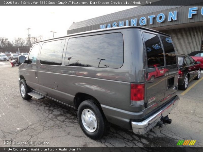 Dark Shadow Grey Metallic / Medium Flint 2008 Ford E Series Van E350 Super Duty XLT Passenger