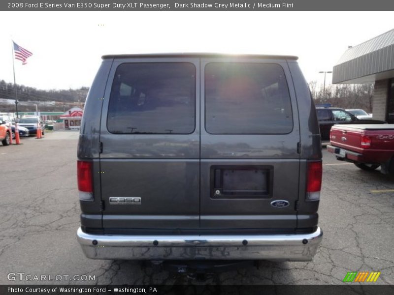 Dark Shadow Grey Metallic / Medium Flint 2008 Ford E Series Van E350 Super Duty XLT Passenger