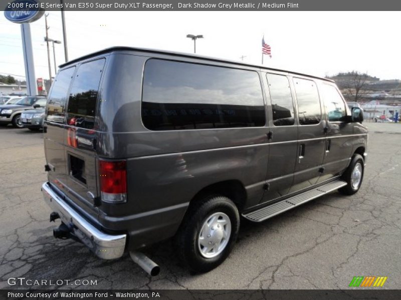 Dark Shadow Grey Metallic / Medium Flint 2008 Ford E Series Van E350 Super Duty XLT Passenger