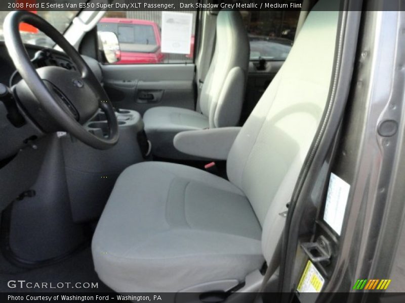 Dark Shadow Grey Metallic / Medium Flint 2008 Ford E Series Van E350 Super Duty XLT Passenger