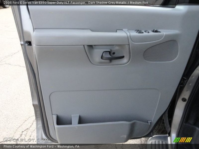 Dark Shadow Grey Metallic / Medium Flint 2008 Ford E Series Van E350 Super Duty XLT Passenger