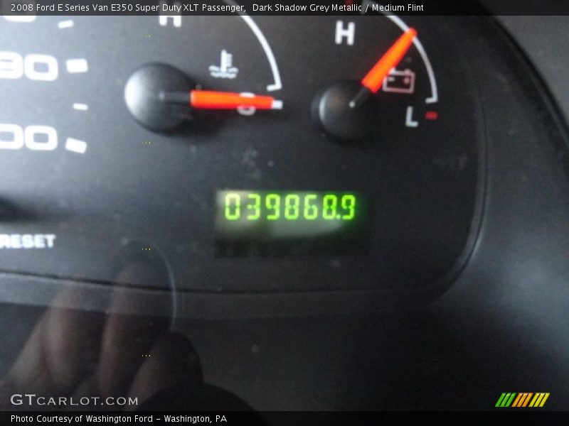 Dark Shadow Grey Metallic / Medium Flint 2008 Ford E Series Van E350 Super Duty XLT Passenger