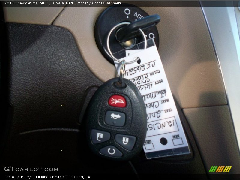 Crystal Red Tintcoat / Cocoa/Cashmere 2012 Chevrolet Malibu LT