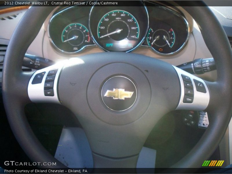 Crystal Red Tintcoat / Cocoa/Cashmere 2012 Chevrolet Malibu LT