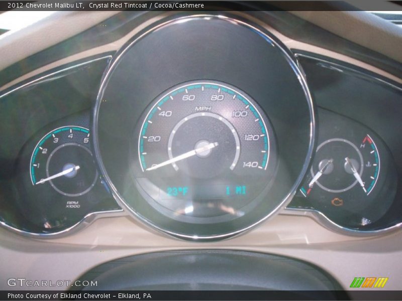 Crystal Red Tintcoat / Cocoa/Cashmere 2012 Chevrolet Malibu LT