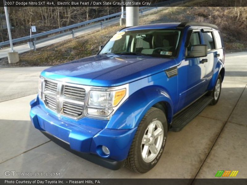 Electric Blue Pearl / Dark Slate Gray/Light Slate Gray 2007 Dodge Nitro SXT 4x4