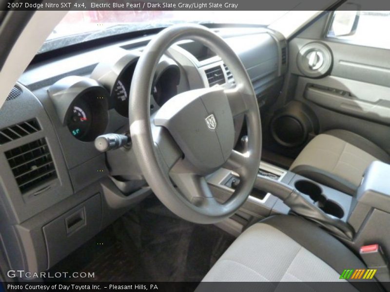 Electric Blue Pearl / Dark Slate Gray/Light Slate Gray 2007 Dodge Nitro SXT 4x4