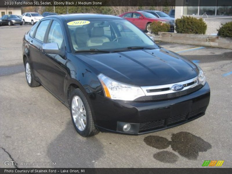 Ebony Black / Medium Stone 2010 Ford Focus SEL Sedan