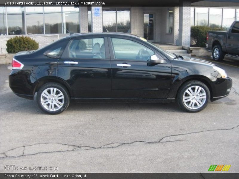 Ebony Black / Medium Stone 2010 Ford Focus SEL Sedan