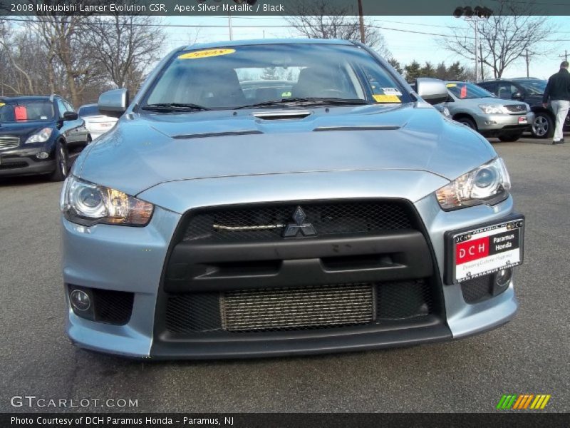 Apex Silver Metallic / Black 2008 Mitsubishi Lancer Evolution GSR