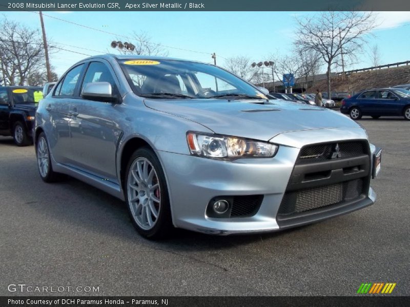 Front 3/4 View of 2008 Lancer Evolution GSR