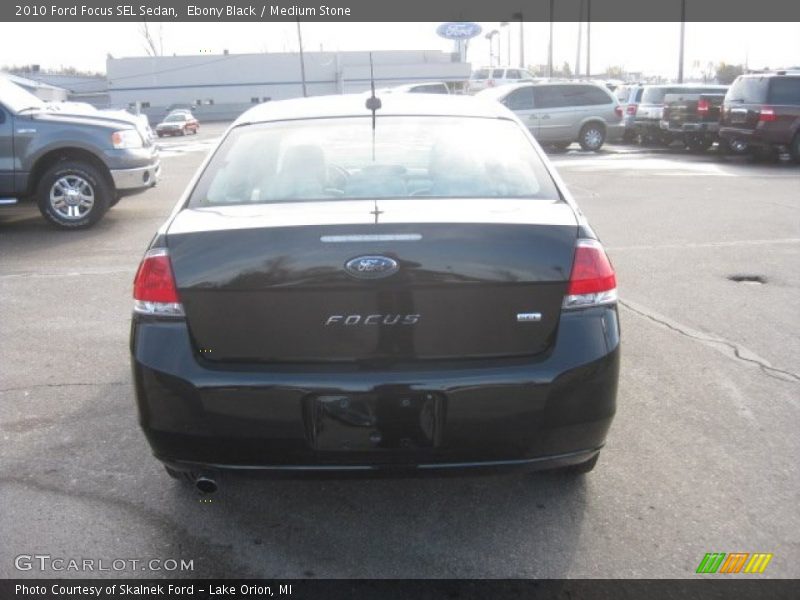 Ebony Black / Medium Stone 2010 Ford Focus SEL Sedan