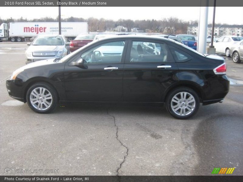 Ebony Black / Medium Stone 2010 Ford Focus SEL Sedan