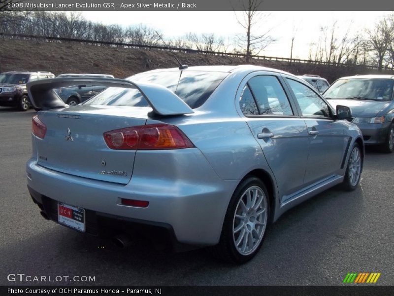 Apex Silver Metallic / Black 2008 Mitsubishi Lancer Evolution GSR