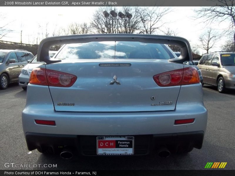 Apex Silver Metallic / Black 2008 Mitsubishi Lancer Evolution GSR