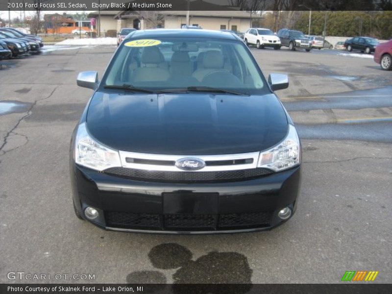 Ebony Black / Medium Stone 2010 Ford Focus SEL Sedan