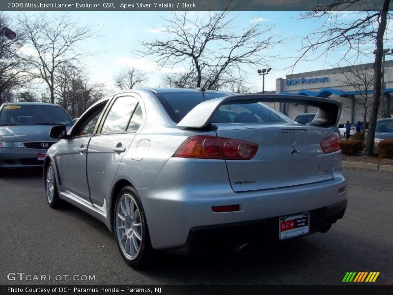 Apex Silver Metallic / Black 2008 Mitsubishi Lancer Evolution GSR