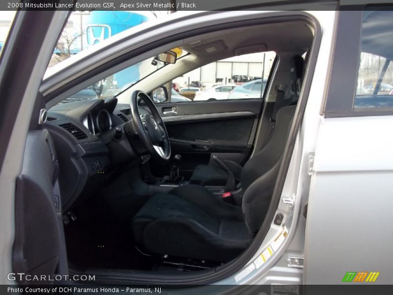 Apex Silver Metallic / Black 2008 Mitsubishi Lancer Evolution GSR
