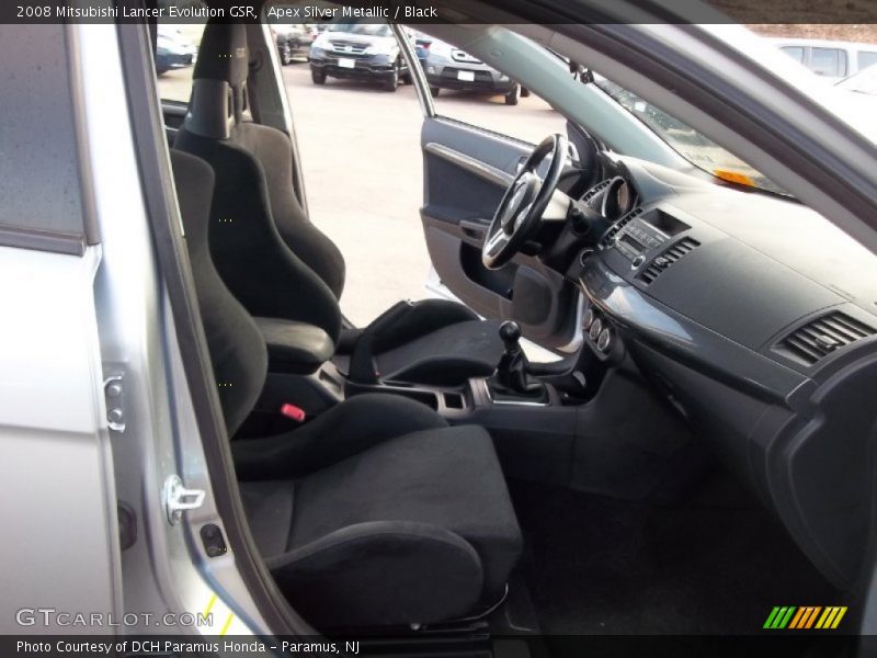 Apex Silver Metallic / Black 2008 Mitsubishi Lancer Evolution GSR