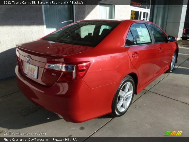 Barcelona Red Metallic / Black/Ash 2012 Toyota Camry SE