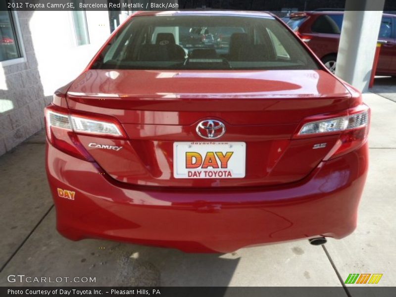 Barcelona Red Metallic / Black/Ash 2012 Toyota Camry SE