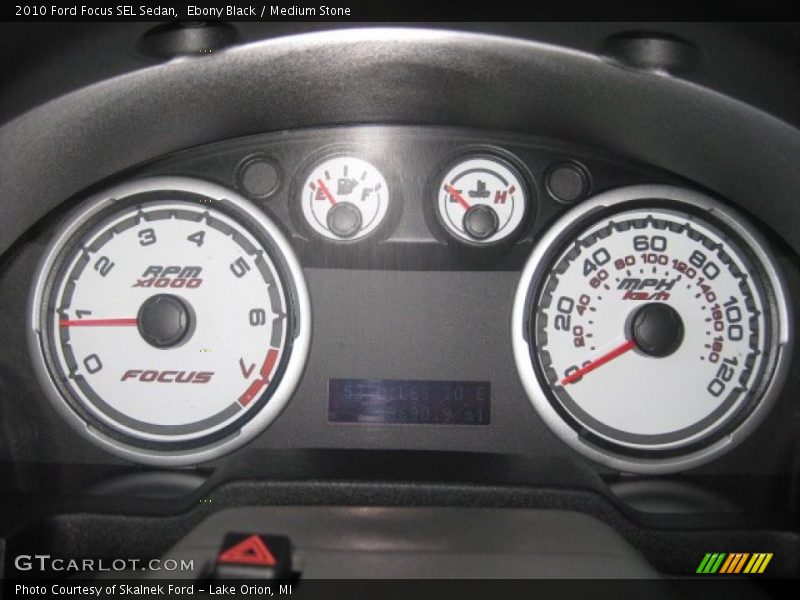 Ebony Black / Medium Stone 2010 Ford Focus SEL Sedan