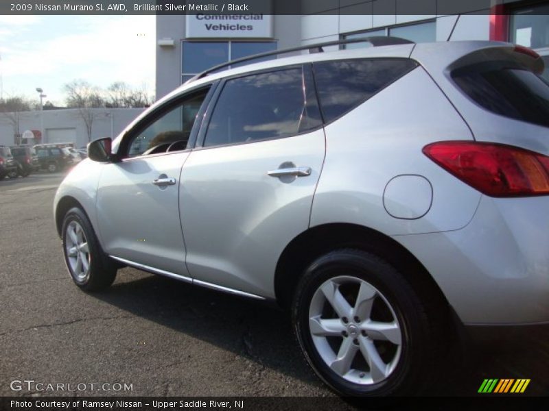 Brilliant Silver Metallic / Black 2009 Nissan Murano SL AWD