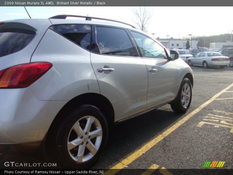 Brilliant Silver Metallic / Black 2009 Nissan Murano SL AWD