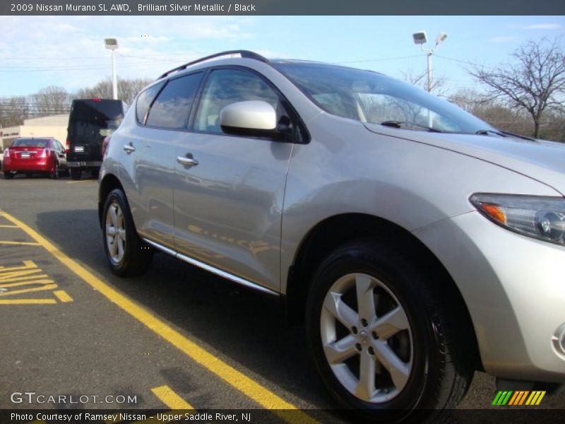 Brilliant Silver Metallic / Black 2009 Nissan Murano SL AWD