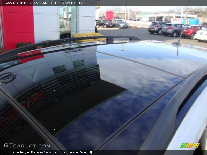 Brilliant Silver Metallic / Black 2009 Nissan Murano SL AWD