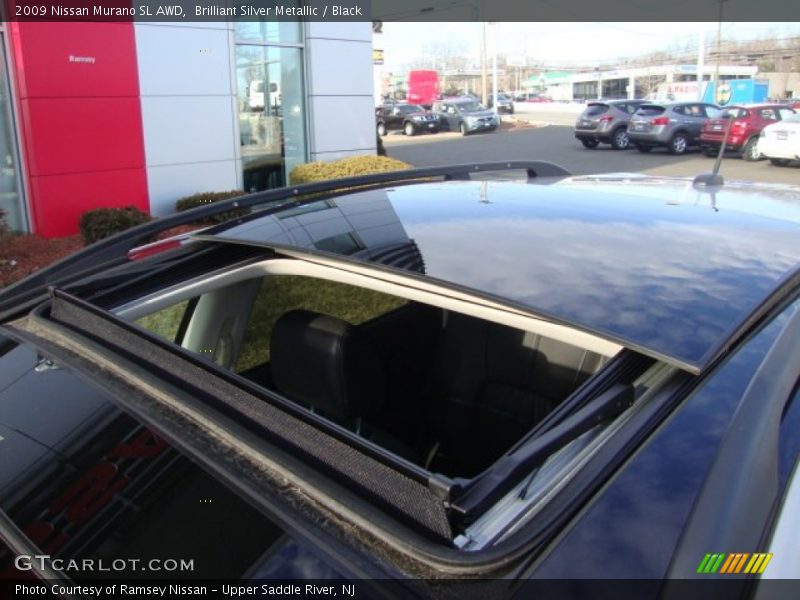 Brilliant Silver Metallic / Black 2009 Nissan Murano SL AWD