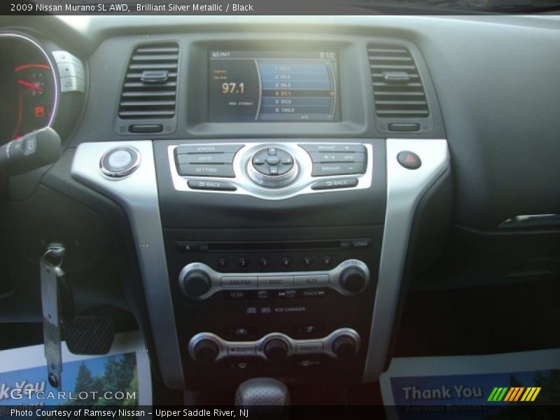 Brilliant Silver Metallic / Black 2009 Nissan Murano SL AWD
