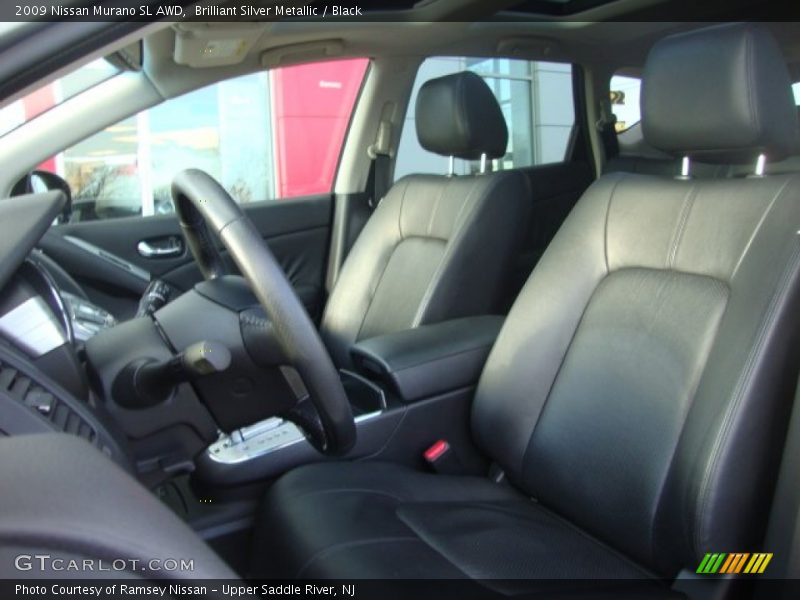 Brilliant Silver Metallic / Black 2009 Nissan Murano SL AWD