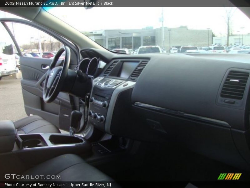 Brilliant Silver Metallic / Black 2009 Nissan Murano SL AWD