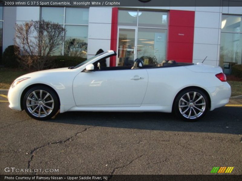 Moonlight White / Graphite 2009 Infiniti G 37 S Sport Convertible
