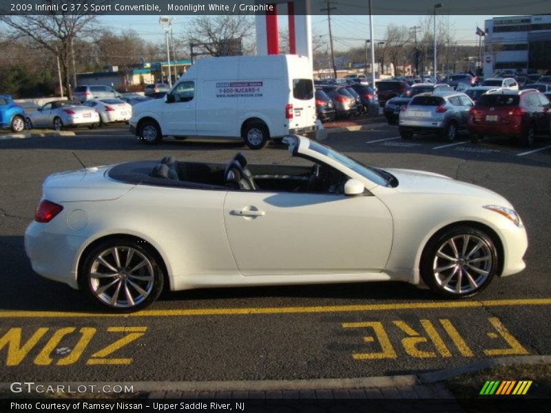 Moonlight White / Graphite 2009 Infiniti G 37 S Sport Convertible