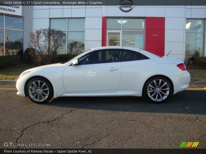 Moonlight White / Graphite 2009 Infiniti G 37 S Sport Convertible