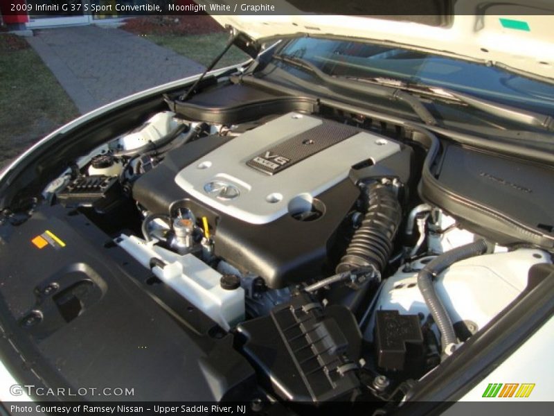 Moonlight White / Graphite 2009 Infiniti G 37 S Sport Convertible