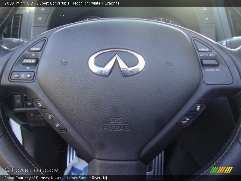 Moonlight White / Graphite 2009 Infiniti G 37 S Sport Convertible