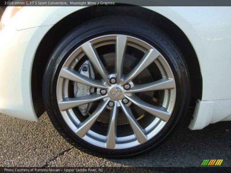 Moonlight White / Graphite 2009 Infiniti G 37 S Sport Convertible