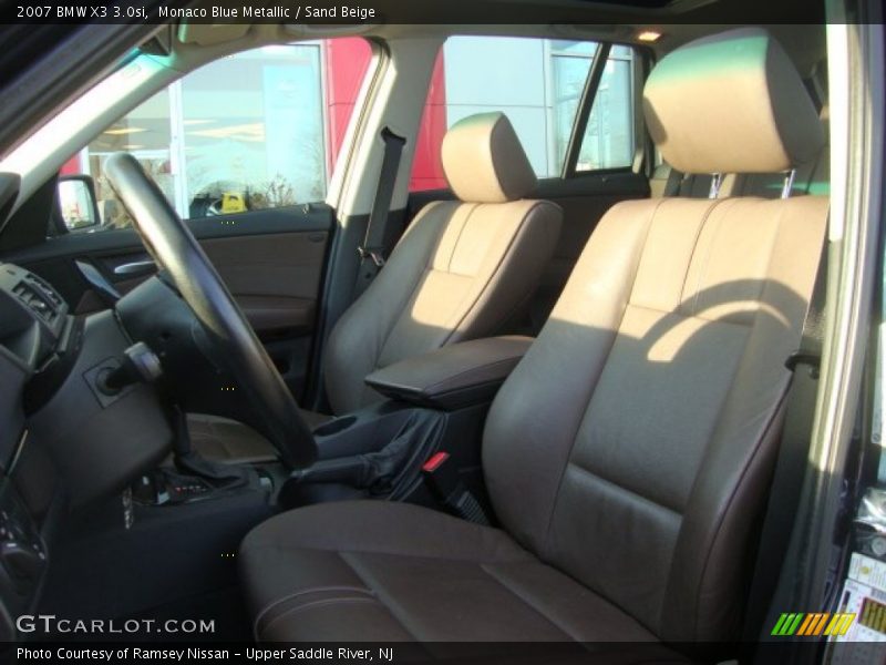 Monaco Blue Metallic / Sand Beige 2007 BMW X3 3.0si